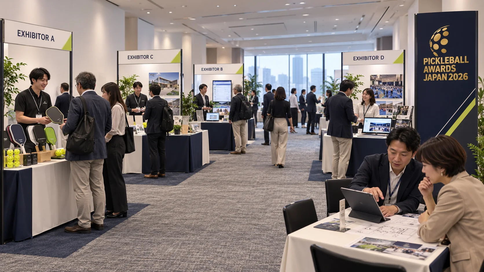 商品や事例を紹介する展示会場のコンセプトイメージ