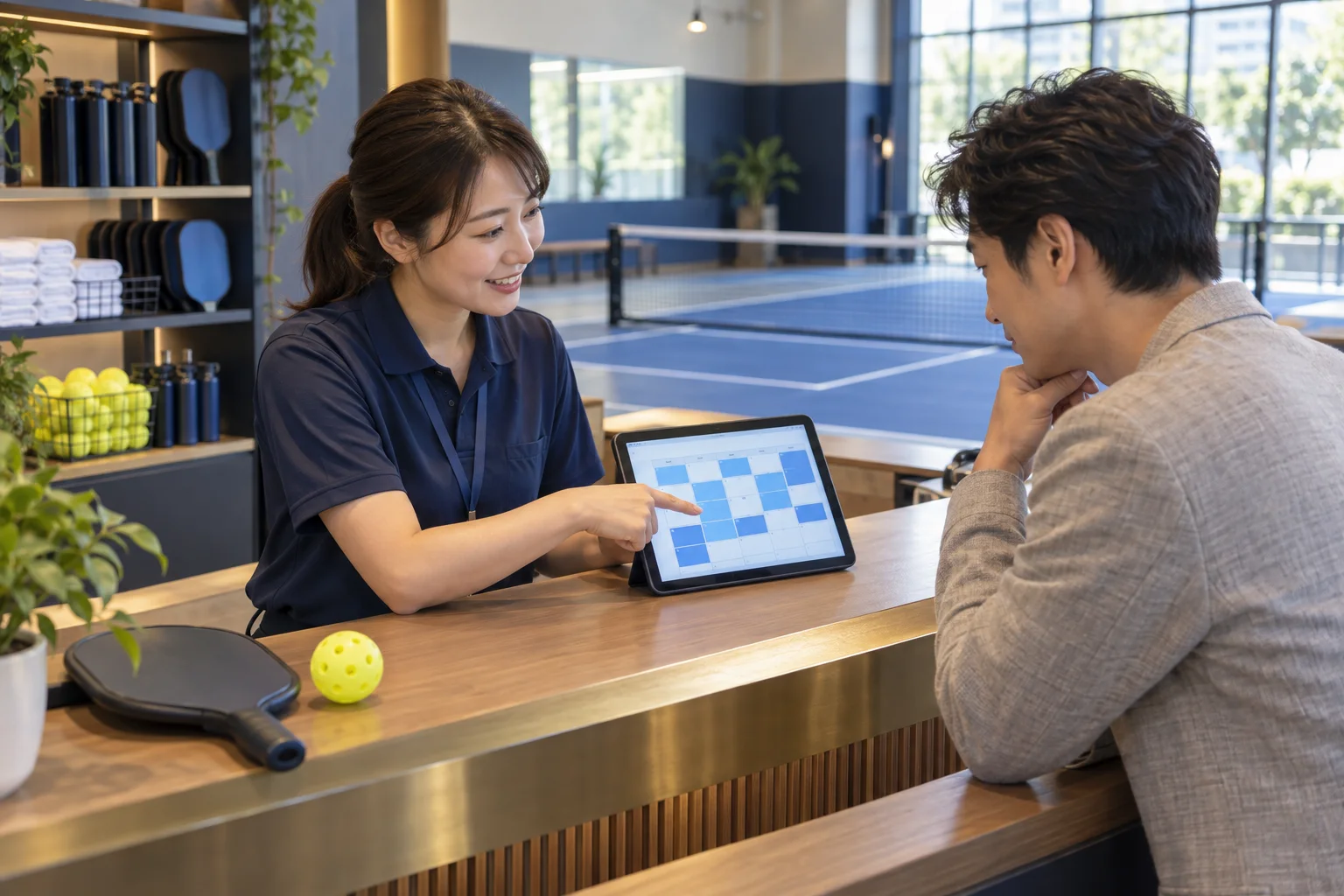施設の予約管理を相談する生成イメージ