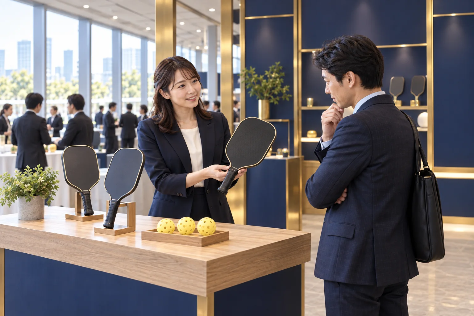 パドルを紹介する商談の生成イメージ